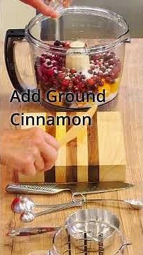 FRESH Cranberry Relish!! EASY and FAST!!! NO CAN-Berry... #shorts #recipe #food