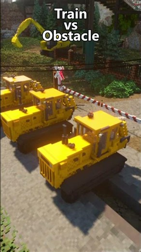Train vs Obstacles | Teardown Physics #shorts