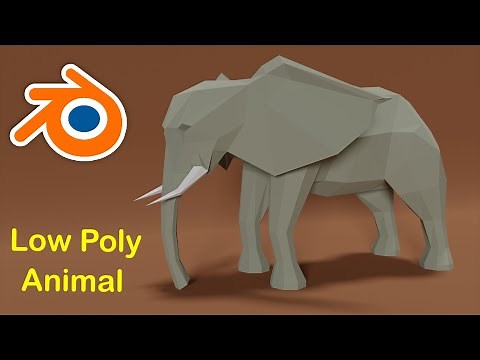 How to make Low Poly Elephant | Blender Tutorial