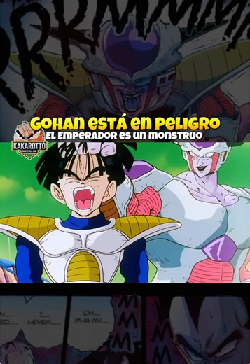 ¡Gohan corre peligro! #kakarotto #españollatino #dbz_moments #freezer #gohan