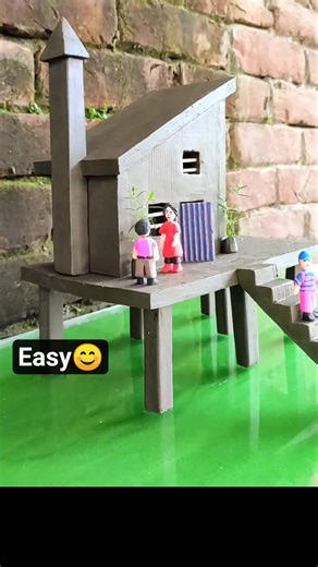 Tiny Figure Face Sculpting in the DIY Clay Art - Miniature Clay House Build | #diy #craft #claywork