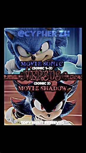 1K Open Collab! // Movie Sonic Vs Movie Shadow #wisedit #sonicthehedgehog