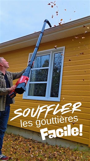 Pas besoin d'échelle, pas besoin de monter sur le toit pour nettoyer les gouttières ! J'ai reçu beaucoup de questions après avoir publié une photo en action. Voici comment ça marche. (J'ai pris tout ça chez Hytex.) | MO Animateur