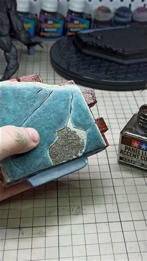 ULTRA REALISTIC Concrete Tutorial | Resident Evil 1/8 Licker Base | Part 1 #ResidentEvil #shorts