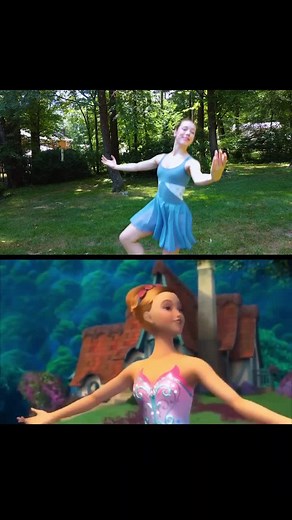 Recreating Giselle Scene from Barbie in the Pink Shoes
