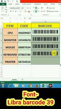 Convert Number to Barcode | How to Convert Number to Barcode | Text to Barcode | #numbertobarcode