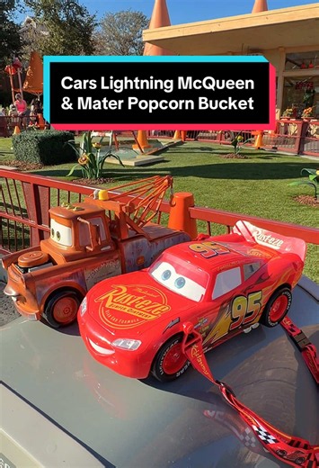 Disney Pixar Cars Lightning McQueen & Mater Popcorn Bucket — Disneyland CA Adventure