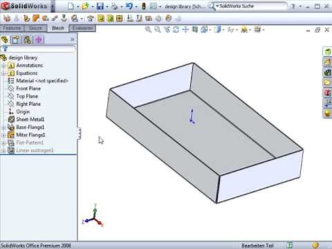 SolidWorks Schnitt uber Biegungen SolidProfessor