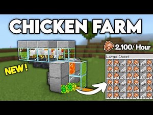 EASY Chicken Farm 1.21 Minecraft Bedrock Edition!
