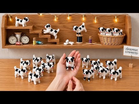 I Made 30 Cute Wool Dogs in One Day & Sold Them All in 5 Minutes! 🐶💰 Easy DIY That Sells Fast!