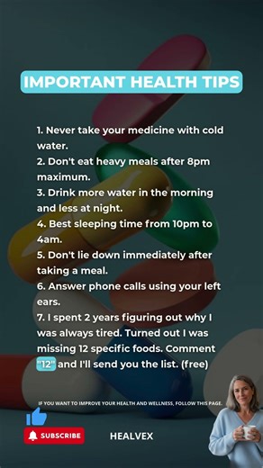 💊 Simple rules your body wishes you followed. #longevity #wellnessforlife #healthyhabits