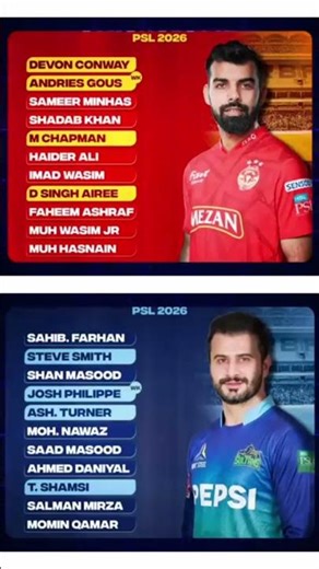 Multan sultan vs Islamabad united playing eleven hbl psl 2026 #cricketshorts #pitchnova360