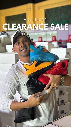 4.7K views · 3.6K reactions | Under Armour Holiday Clearance Sale! Score up to 80% OFF on sneakers, apparel, and more at The Studio, Riverbanks Center MARIKINA CITY from Nov 20-23, 2025! Plus 10% OFF on 10k purchase FREE UA Mask every 5k purchase Let's go!!! #SportsCentral #UnderArmourPH | Kuya Jogs | Facebook
