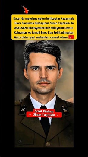 KATAR'DA MEYDANA GELEN HELİKOPTER KAZASINDA ŞEHİT OLAN ASKER VE MÜHENDİSLERİMİZİ RAHMETLE ANIYORUZ.