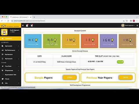 SOF Olympiad Trainer Live Classes - Access your Worksheets|Practice Sheets inside your login.