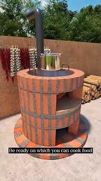 Build a Professional Grate Stove Using Bricks and a Tub #history #story #facts