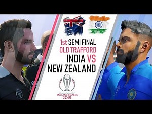 CWC 19 (1st Semi Final) India Vs New Zealand - Cricket 19 Gameplay Prediction [4K]