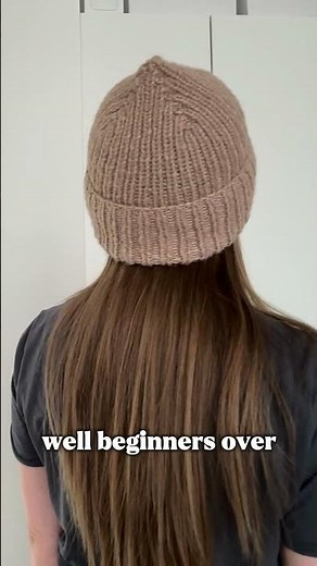 Easy Magic Loop Beanie | Quick One-Day Knit for Beginners #knittig #knittingpattern #knithat