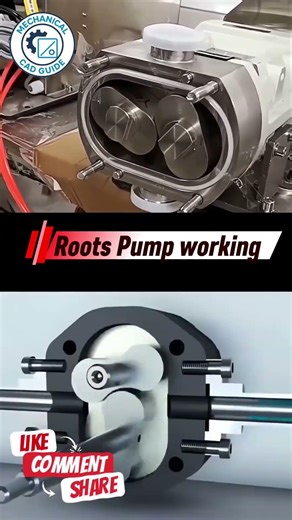 Roots pump working #foryou #automobile #engineblock #viral #mechanical #engineering #machine