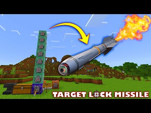 Target Lock Missile in Minecraft Bedrock using Command Blocks