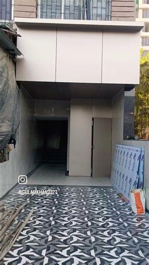 in Mumbai:- MS framing + aluminium framing+ ACP sheet cladding+with shooting