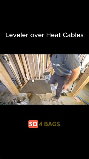 Bathroom Remodeling Teacher on Instagram: "Floor Leveler over Heat Cables 🔥 Easiest way to go for a Curbless Shower on a concrete floor 👍 Enroll in Basement Bathroom Course today 👉 www.bathroomremodelingteacher.com #diy #tile #shower #bathroomremodelingteacher"