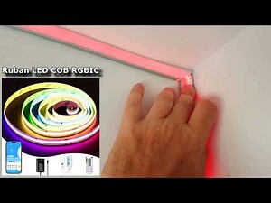 Install LED strips in the corners using aluminum profiles. #diy #ledstrip