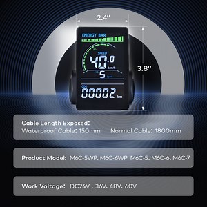 [Hot Item] E Bike Display Cycling Computer Bikes Accessories Bicycle Computer Ebike Display Speedometer for Bikes