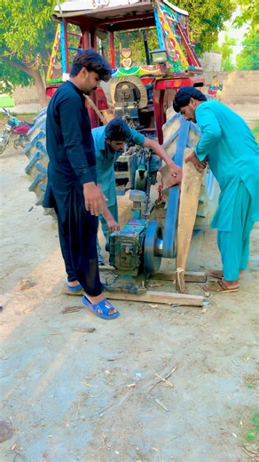 😳New experiment with tractor ￼diesel engine starting