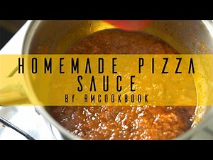 Easy homemade pizza sauce recipe from scratch