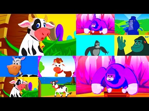 Hickory Dickory Dock 4 Cow Vs 4 Gorilla Effects || Cloning + Inversion Effects Preview