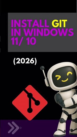 Install Git in Windows 2026 #shorts