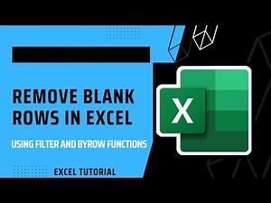 Remove Blank Rows in Microsoft Excel using BYROW & FILTER Functions.
