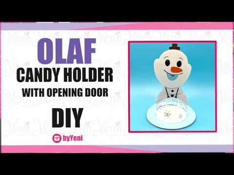 Olaf candy holder with Opening Door - byYeni
