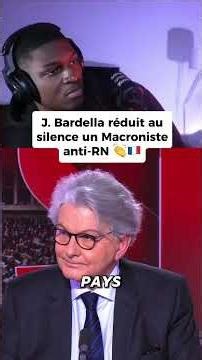 Bardella destroys a Macron supporter! #france #bardella #macron #rn #rassemblementnational