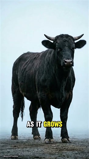 What happens if you cross a gaur with an Angus cow #hybrid #hybridanimals #angus #cattle