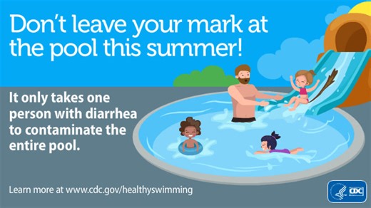 6.6K views | Don’t take your child to the pool if they are sick with diarrhea. If someone swallows even a small amount of water contaminated with diarrhea-causing germs, they can get sick for weeks. Learn more at https://www.cdc.gov/healthy-swimming/ | Georgia Department of Public Health | Facebook