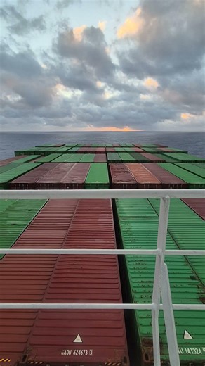 hHyperlapse video of ship Navigation, open sea