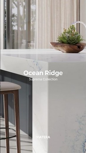 Ocean-Inspired White Quartz Countertops | Ocean Ridge Kitchen Design