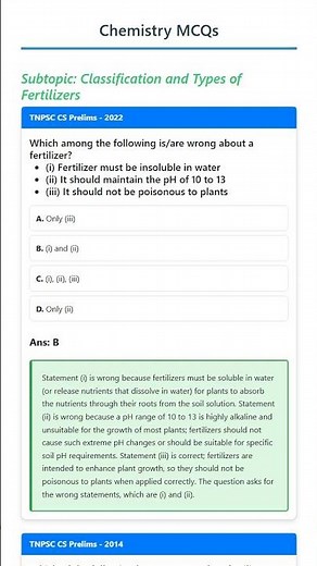 Classification and Types of Fertilizers