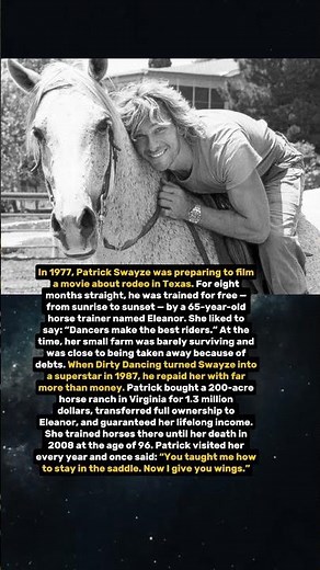 The act of Patrick Swayze that changed a life forever