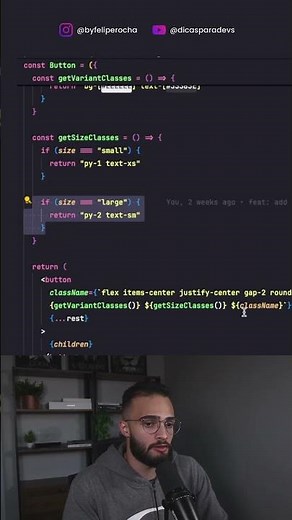 👉 See the BEST way to create components with different variations in #reactjs and #tailwind!!