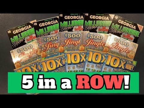 ‼️5 in a Row! ‼️Georgia Millionaire 💰$500 Jingle Jumbo Bucks 💰10X the Money