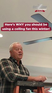 Yep! Get your ceiling fan going in the right direction (clockwise!) and it can help you heat your home this winter! For more tips on maintaining your home throughout the seasons, download our checklist brought to you by The Home Depot https://todayshomeowner.com/4-seasons-winter-checklist/ #winteriscoming #somelikeithot #warmwintergreetings #ceilingfans #homedepot | Today's Homeowner