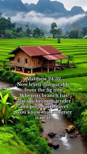 Now learn this parable from the fig tree:.. #bibleverse #learning #nature