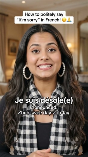 How to politely say "I'm sorry" in French! 😔🙏​The most polite way to apologize! 🇫🇷