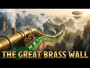 Steampunk China 1888: The Great Brass Wall & Jade Steam Empire | 4K Oriental Sci-Fi Ambience