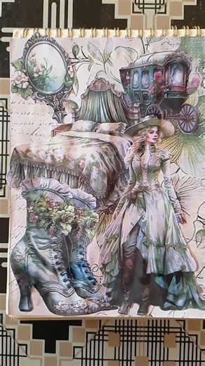 Aesthetic Journaling 💚💚 #scrapbooking #journaling #shortsfeed #Shorts