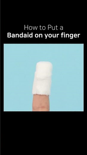 How to Put a bandaid on your finger and fingertip