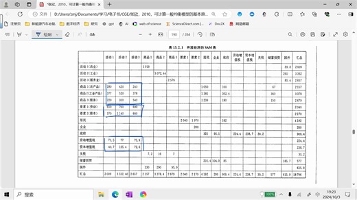 面向零基础新手的 【CGE 可计算一般均衡模型 教程 】第5-1课：SAM表